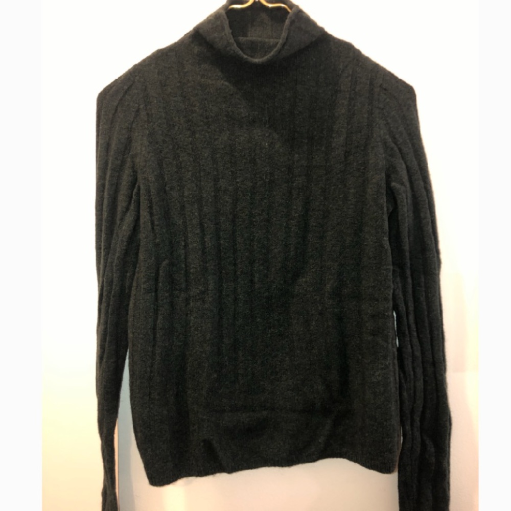 NWT Madewell Sweater Dark Green Mockneck Merino Wool XS